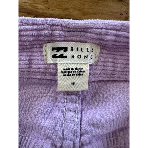 Billabong Womens Purple Corduroy Jeans 25 High-Waisted Straight-Leg Jeans‎ - Picture 8 of 8
